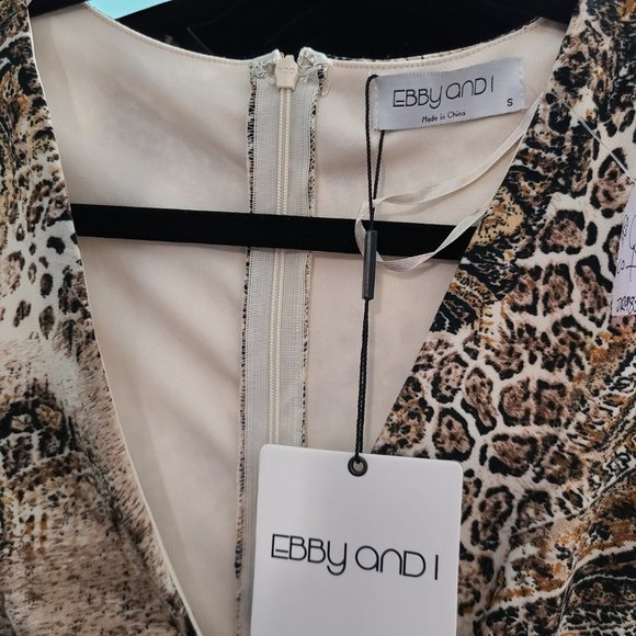 Ebby and I Animal Print Dress Size S NWT - Picture 14 of 15